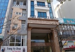 R Bán toà Văn Phòng mặt phố LÊ THANH NGHỊ Dt 117m2* 9 tầng Mt 6m. Giá 58 tỷ