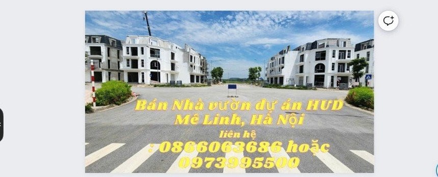 Chính Chủ Cần Bán Nhà vườn dự án HUD Mê Linh, Hà Nội