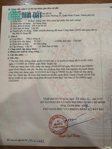 Bán nhà Nguyễn Hữu Cảnh Phường 22 Bình Thạnh hẻm xe tải sát Quận 1 - Giá 5 tỷ 15