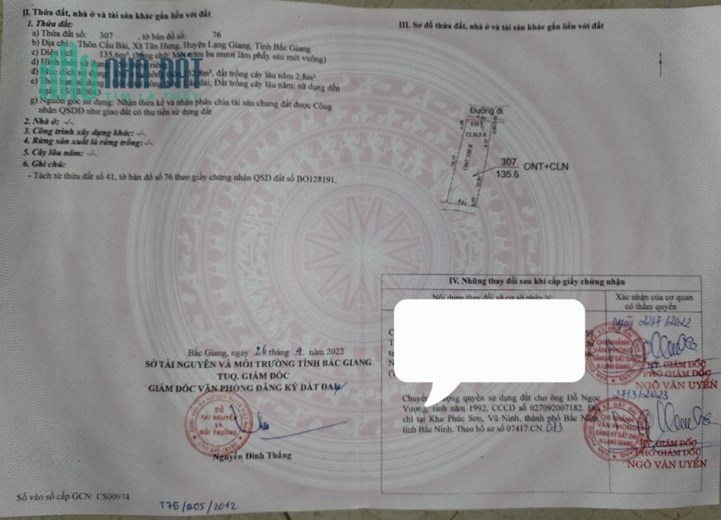 Chính chủ cần bán bớt 1 lô đất đẹp tiềm năng tại Lạng Giang, Bắc Giang