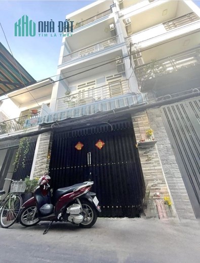 Nhà 4 tầng nở hậu hẻm chợ Sáng đường Bùi Minh Trực P5Q8. Giá 4,78 tỷ TL