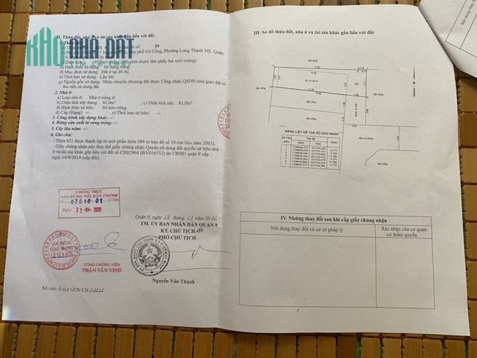 Chính chủ cần bán nhà tại Nguyễn Xiển, KP Gò Công, Phường Long Thạnh Mỹ, Quận 9, TP HCM