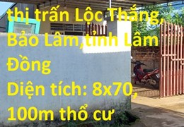 Cần Bán Căn Nhà Tại thị trấn Lộc Thắng, Bảo Lâm,tỉnh Lâm Đồng