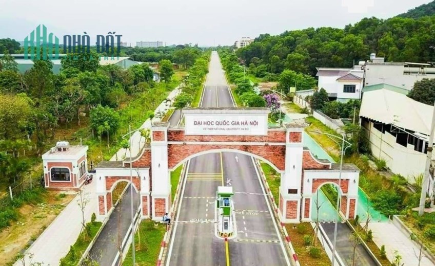 Chính chủ e bán lô góc 200m2 mặt tiền miên man tại khu Tái định cư Đại học Quốc  Gia giá chỉ 2Xtr/m2