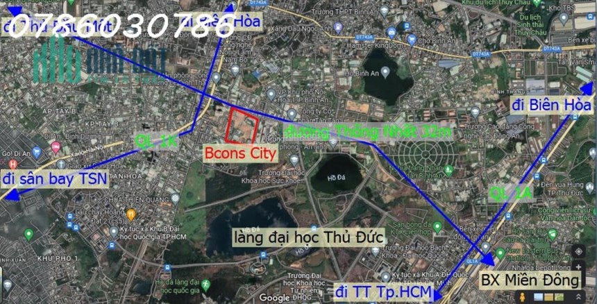 Căn hộ Di An Bình Dương 1,6 tỷ có 2PN + 2 VS