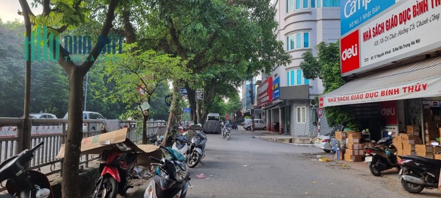 MẶT ĐƯỜNG NGUYỄN KHOÁI - 100M2 X 4 TẦNG - MẶT TIỀN 5M - VỊ TRÍ ĐẸP NHẤT PHỐ - KINH DOANH SẦM UẤT