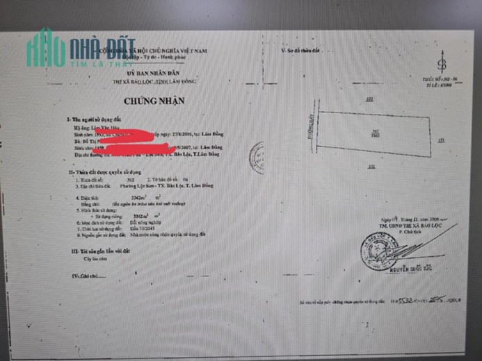 BÁN GẤP ĐỂ TRẢ NỢ ĐẤT NGAY TRUNG TÂM THÀNH PHỐ BẢO LỘC GIẢM HƠN 30%