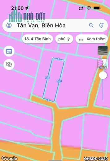 Bán gấp lô đất Bùi Hữu Nghĩa, Tân Vạn, Biên Hoà 1,15tỷ