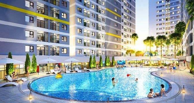 SỐC !!! Căn hộ cao cấp Legacy Prime gần Aeon Mall  Bình Dương, Studio 33 m2, Chỉ với 1 tỷ 150