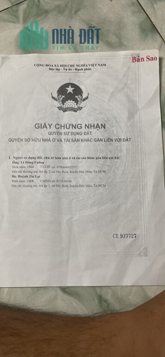 CHÍNH CHỦ BÁN 3 CĂN NHÀ LIỀN KỀ MT BÙI CÔNG TRỪNG, NHỊ BÌNH 279M2 SHC 9 TỶ. LH:0968770311