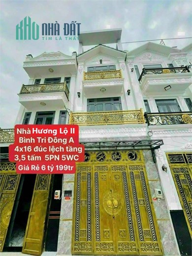 Nhà đẹp Hương Lộ 2, Bình Tân – HXH, 64m2, 3.5 tấm, 6.199 tỷ