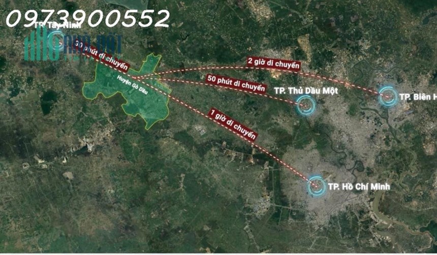Đất trung tâm Gò Dầu - Tây Ninh, sổ sẳn, full thổ 3,9 triệu/m2