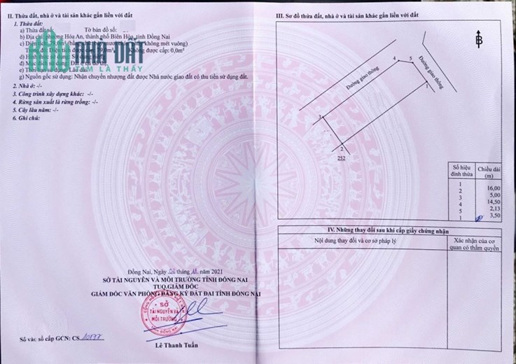 Bán đất Nguyễn Thị Tồn, Hóa An, Biên Hòa: 5 x 16, giá 2,6 tỷ