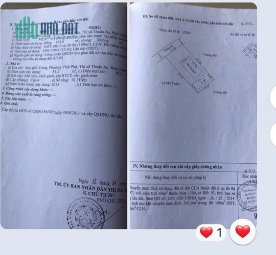 ĐẤT  ĐẸP - GIÁ TỐT - Chính Chủ Cần Bán Lô Đất  Đẹp Tặng Căn Nhà Cấp 4 Đã Hoàn Công