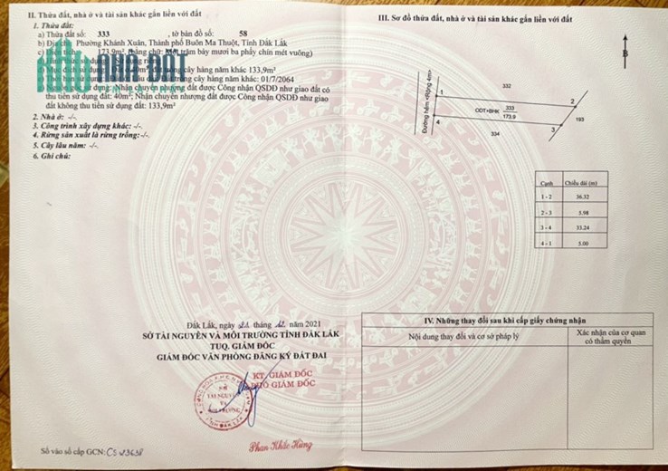 CHÍNH CHỦ CẦN BÁN NHANH Lô Đất Đẹp tại TP Buôn Ma Thuột , tỉnh Đắk Lắk