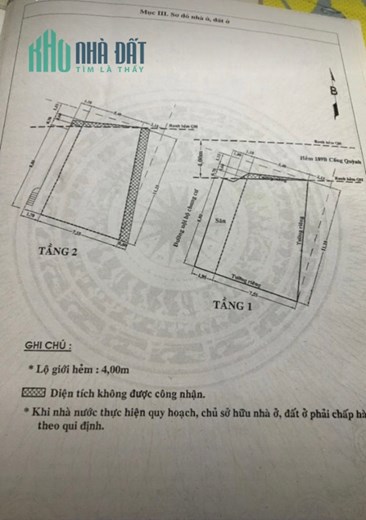 Bán nhà Cống Quỳnh, P.Nguyễn Cư Trinh, Quận 1 Giá 18tỷ