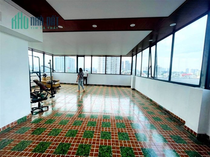 Kim Giang, Hoàng Mai, ô tô tránh, KD,VP, 128m, 7 tầng, 25.6 tỷ