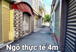 Căn nhà độc lập 3,5 tầng lô góc, mặt ngõ 4m Vĩnh Niệm, Lê Chân.