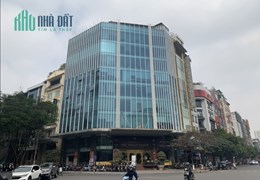 Cho Thuê tòa nhà Văn Phòng 11 tầng mặt phố Trần Thái Tông Dt 315m2 Mt 40m. Giá 650tr/th