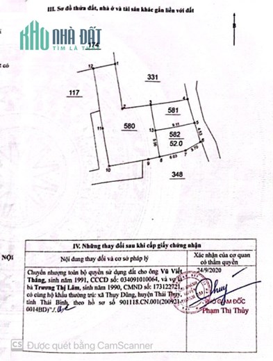 Chủ cần bán nhà 52 m2 Thanh Oai, giá 1.35 tỷ, LH 0977790353
