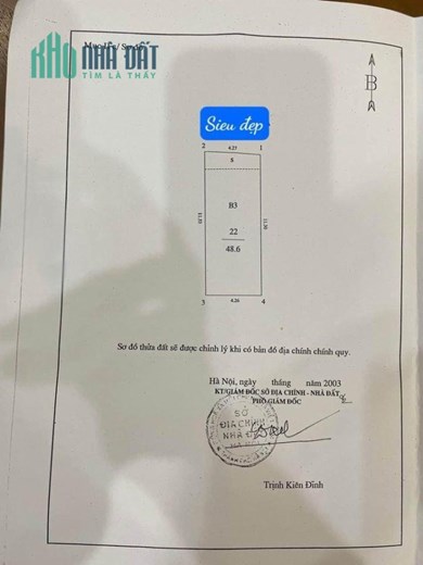 BÁN ĐẤT TẶNG NHÀ - PHÙNG CHÍ KIÊN: DT: 48m_ MT: 4,3m