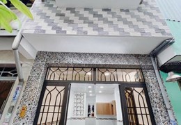 Nhà mới 2 tầng hẻm thông Bến Vân Đồn P6Q4 - Giá : 2.45 Tỷ