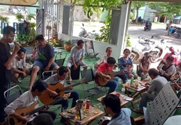 SANG QUÁN CAFE NHẠC QUẬN BÌNH THẠNH gần cầu bình lợi khu Đại học Văn Lang