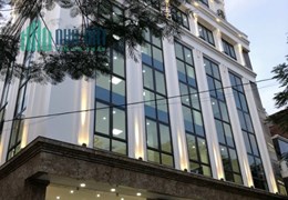 Cho Thuê tòa nhà Văn Phòng 11 tầng mặt phố Trần Thái Tông Dt 315m2 Mt 40m. Giá 800tr/th