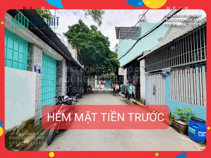 Q12. Bán nhà 2 mặt đường trước - sau. Gần tòa nhà To Ky Tower. 119m2, 4T. 5,x tỷ.