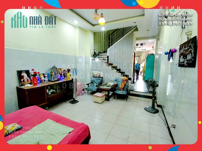 Q12. Bán nhà 2 mặt đường trước - sau. Gần tòa nhà To Ky Tower. 119m2, 4T. 5,x tỷ.