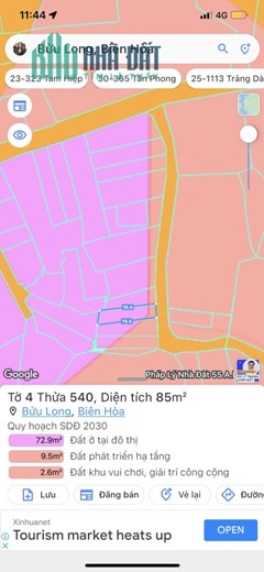 hàng đầu tư đg xe hơi 1ty770 Bửu Long sổ riêng thổ cư
