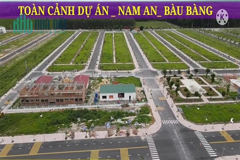 Cần bán đất Nam An Bàu Bàng thổ cư 100% mặt tiền đường Giá chỉ 1 tỷ 550