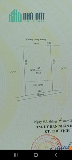 Chính chủ cần bán nhanh Căn Nhà Thuộc Mặt Đường 763 Đại Lộ Hùng Vương - Việt Trì – Phú Thọ.