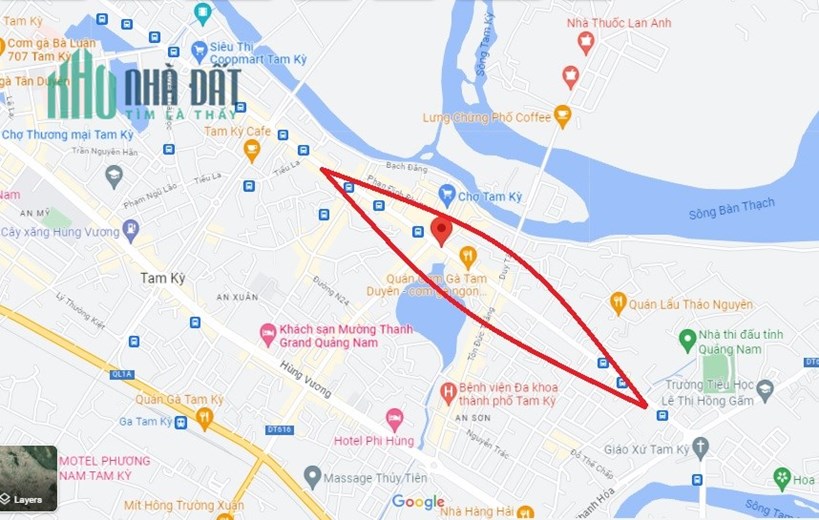 Mặt tiền đường Phan Châu Trinh Tam Kỳ, 685m2 Kinh Doanh Siêu Đỉnh. 25 tỷ