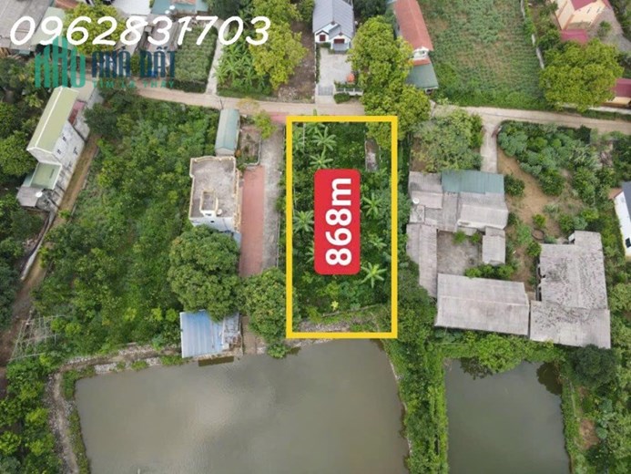 bán lô bám hồ đồng quýt 868m giá hơn 3 tỷ đường oto tranh nhau, khu kinh doanh home stay mới