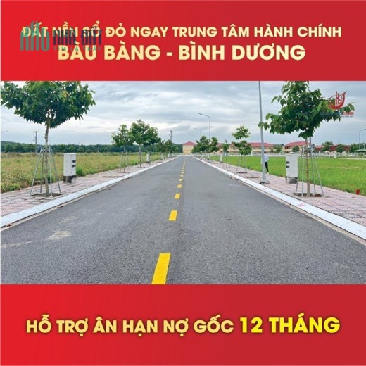BÁN ĐẤT NAM AN BÀU BÀNG GIÁ 1.55TY