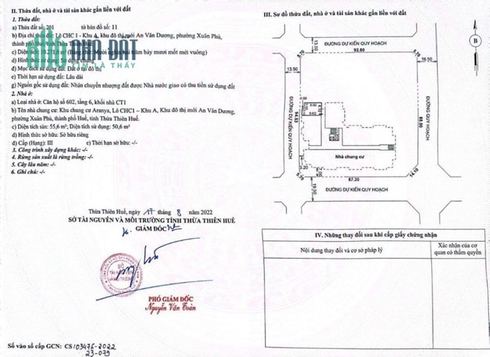 CĂN HỘ ĐẸP - GIÁ TỐT - Bán Căn Hộ Chung cư khu đô thị mới An Vân Dương, Xuân Phú, Huế