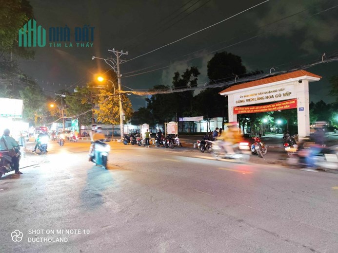CỰC HIẾM, Bán đất tặng nhà 80m2 mặt tiền kinh doanh Công viên Gò Vấp