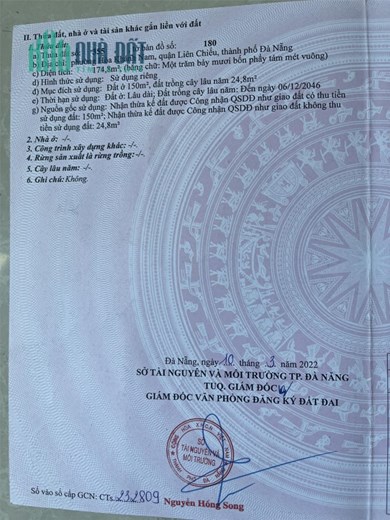 ĐẤT ĐẸP - GIÁ TỐT – Chính Chủ Bán Lô Đất Tại Phường Hoà Khánh Nam, Quận Liên Chiểu, Đà Nẵng