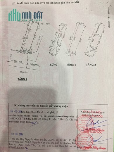 BÁN NHÀ  ĐẸP TẠI 1165/4/2 TỈNH LỘ 10  KHU TÊN LỬA BÌNH TÂN
