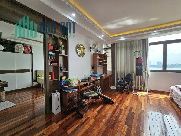 Toà Căn Hộ Dịch Vụ Apartment Trích Sài, Hồ Tây, View Hồ, Ô tô, Gara, 121m 8 Tầng MT 9m Sang Xịn LH