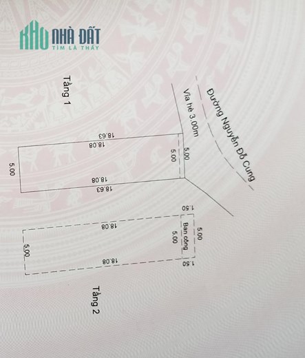CHÍNH CHỦ CẦN BÁN Căn Nhà 2 Tầng Mặt Tiền Đường Nguyễn Đỗ Cung, Q. Liên Chiểu, Đà Nẵng