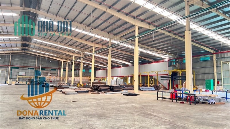 Cho Thuê Xưởng Có Bể XLNT,  xử lý Bề mặt kim loại có axit, kết cấu cao ráo, KCN Lộc An