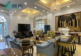 CẦN BÁN BIỆT THỰ BÁN ĐẢO  LINH ĐÀM, SIÊU ĐẸP, FULL NỘI THẤT, 275M2*5T*MT13M*65 TỶ.