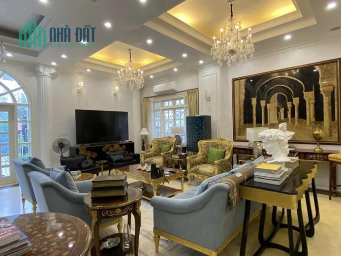 CẦN BÁN BIỆT THỰ BÁN ĐẢO  LINH ĐÀM, SIÊU ĐẸP, FULL NỘI THẤT, 275M2*5T*MT13M*65 TỶ.