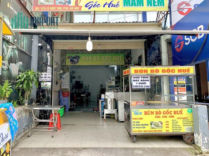 CHO THUÊ MẶT BẰNG MẶT TIỀN ĐƯỜNG LỚN – KHU ĐÔNG DÂN CƯ