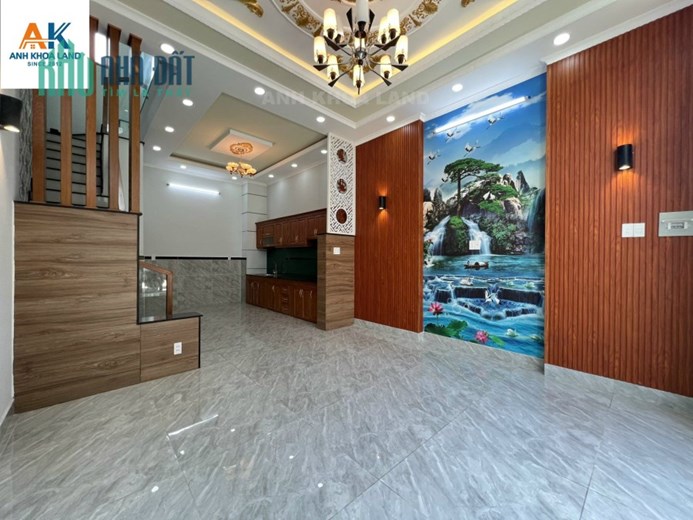 HƠN 4 TỶ NHÀ ĐẸP HXH - 1T2L -4PN3WC - KHU DÂN TRÍ - CÁCH LVV 300M
