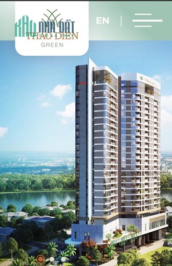Cho thuê căn hộ cao cấp 2PN tầng 17 - số 192 Nguyễn Văn Hưởng - Thảo Điền quận 2