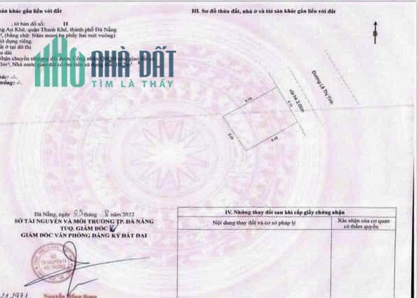 BÁN ĐẤT MẶT TIỀN LÊ THỊ TÍNH - SÁT HÀ HUY TẬP- THANH KHÊ