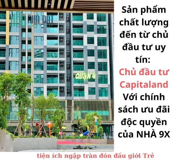 Nhà 9X có chính sách ưu đãi cực lớn khi mua căn hộ De La Sol cùa CDT Capitaland quận 4